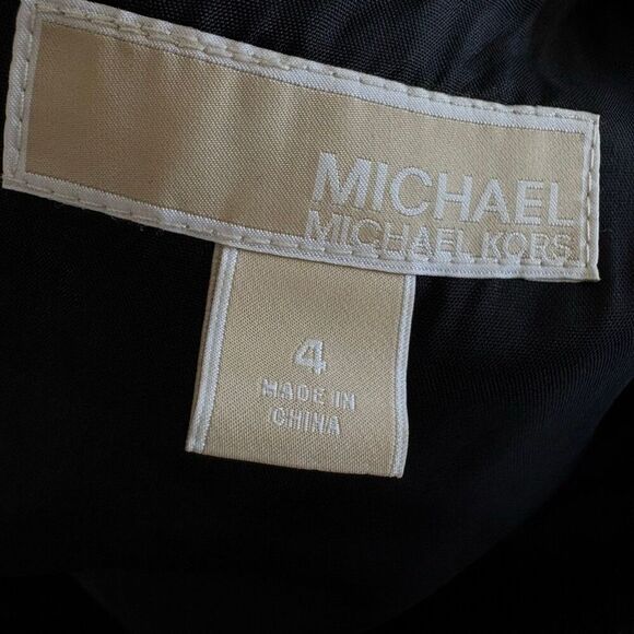 Michael Kors Black Boucle Wool Blend Sheath Knee Length Office Career Wear Sz 4 - Picture 5 of 9